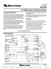 ML4506 datasheet pdf Micro Linear