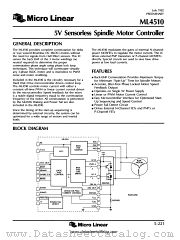 ML4510 datasheet pdf Micro Linear