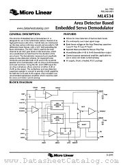 ML4534 datasheet pdf Micro Linear