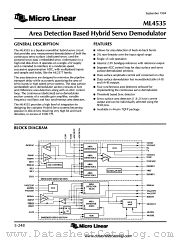 ML4535 datasheet pdf Micro Linear