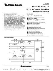 ML4611R datasheet pdf Micro Linear