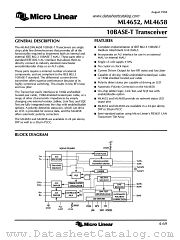 ML4652 datasheet pdf Micro Linear