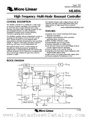 ML4816 datasheet pdf Micro Linear