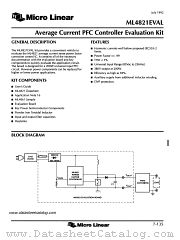 ML4821EVAL datasheet pdf Micro Linear