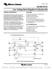 ML4861EVAL datasheet pdf Micro Linear