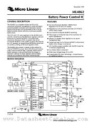 ML4862 datasheet pdf Micro Linear