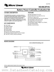 ML4862EVAL datasheet pdf Micro Linear