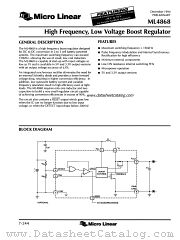 ML4868 datasheet pdf Micro Linear