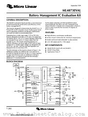 ML4873 datasheet pdf Micro Linear