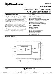 ML4876EVAL datasheet pdf Micro Linear