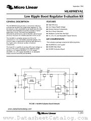 ML4890EVAL datasheet pdf Micro Linear