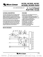 ML502S datasheet pdf Micro Linear