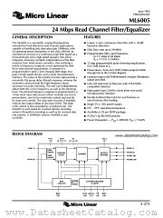 ML6005 datasheet pdf Micro Linear