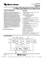 ML6024 datasheet pdf Micro Linear