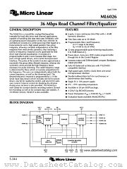 ML6026 datasheet pdf Micro Linear