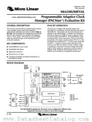 ML6508EVAL datasheet pdf Micro Linear