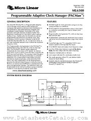 ML6500 datasheet pdf Micro Linear