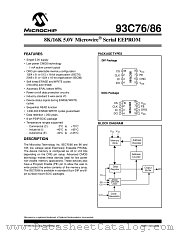 93C86 datasheet pdf Microchip