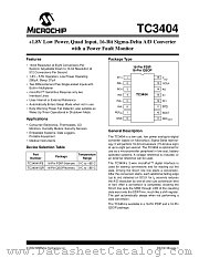 TC3404 datasheet pdf Microchip