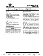 TC7109A datasheet pdf Microchip