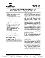 TC815 datasheet pdf Microchip