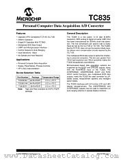 TC835 datasheet pdf Microchip