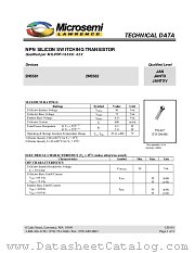 JAN2N5581 datasheet pdf Microsemi