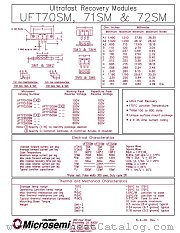 UFT7250 SM datasheet pdf Microsemi