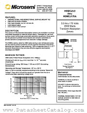 HSMCJ54A datasheet pdf Microsemi