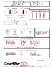 UFS320J datasheet pdf Microsemi