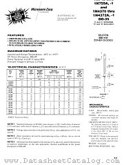JANTX1N4370AUR-1 datasheet pdf Microsemi