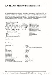 TBA920S datasheet pdf Mikroelektronikai Vallalat