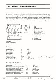 TDA9503 datasheet pdf Mikroelektronikai Vallalat