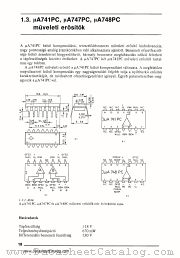 uA741PC datasheet pdf Mikroelektronikai Vallalat