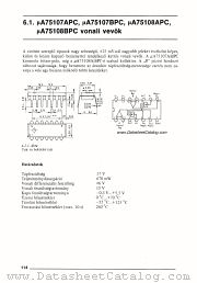 uA75107APC datasheet pdf Mikroelektronikai Vallalat