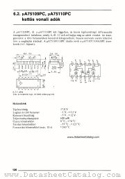 uA75110PC datasheet pdf Mikroelektronikai Vallalat