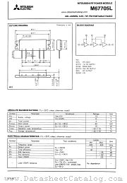 M67705L datasheet pdf Mitsubishi Electric Corporation