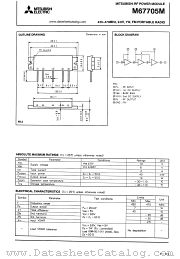 M67705M datasheet pdf Mitsubishi Electric Corporation