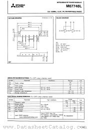 M67748L datasheet pdf Mitsubishi Electric Corporation