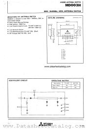 MD003H datasheet pdf Mitsubishi Electric Corporation