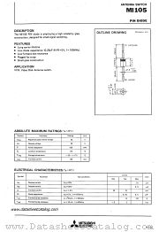 MI105 datasheet pdf Mitsubishi Electric Corporation