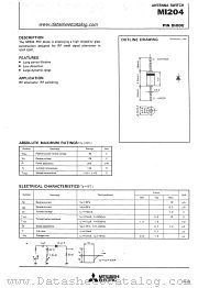 MI204 datasheet pdf Mitsubishi Electric Corporation