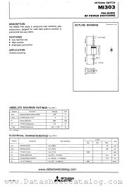 MI303 datasheet pdf Mitsubishi Electric Corporation