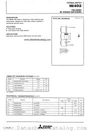 MI402 datasheet pdf Mitsubishi Electric Corporation