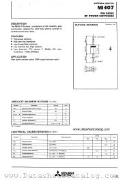 MI407 datasheet pdf Mitsubishi Electric Corporation