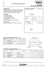 MI809 datasheet pdf Mitsubishi Electric Corporation
