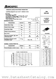 2SD1426 datasheet pdf MOSPEC Semiconductor