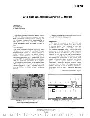 MRF331 datasheet pdf Motorola