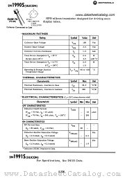 2N1990S datasheet pdf Motorola