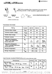 2N3133S datasheet pdf Motorola